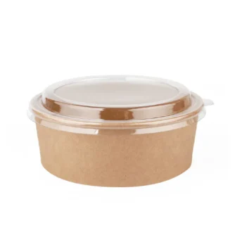 Bowl Kraft 1000 ml con Tapa - 25 Uni